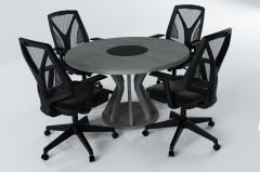 ZARA TOPLANTI MASASI ANTRASİT MEŞE - 160Q