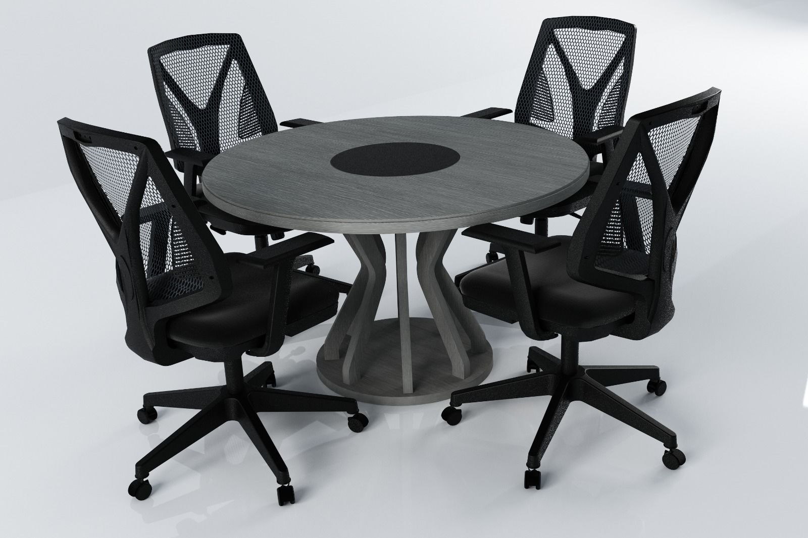 ZARA TOPLANTI MASASI ANTRASİT MEŞE - 120Q