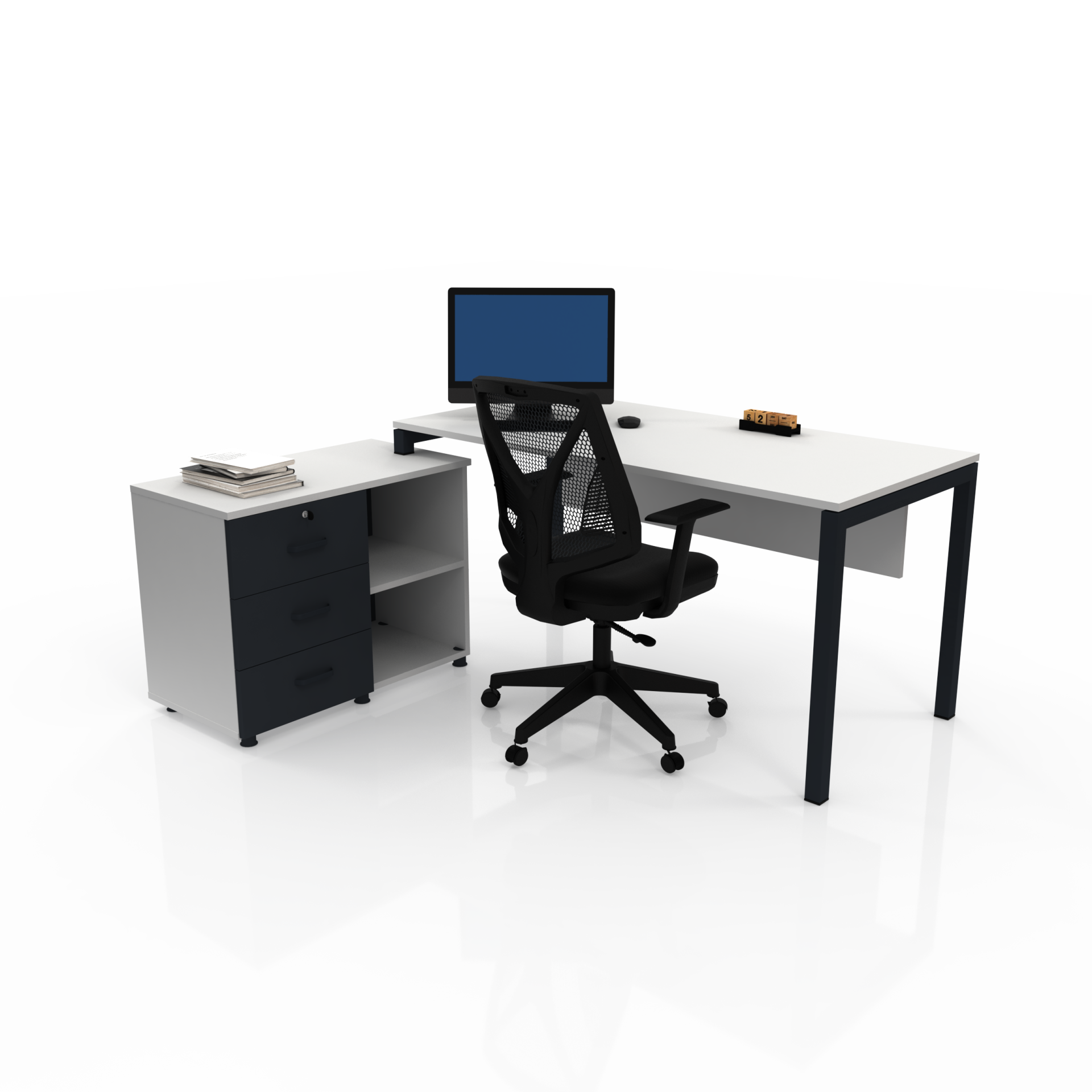 RİNG ETAJERLİ ÇALIŞMA MASASI