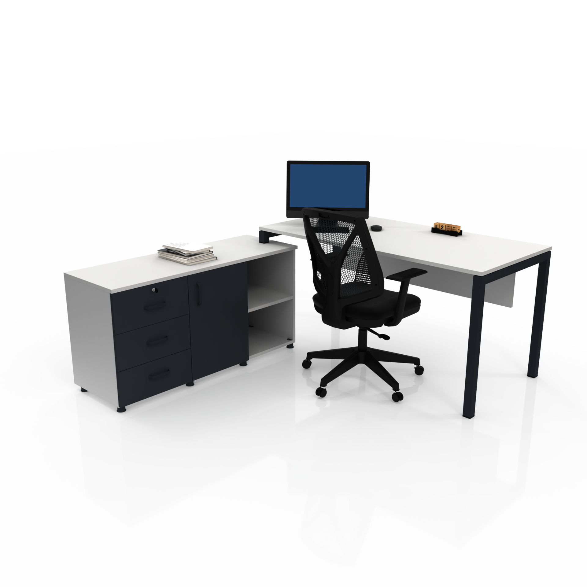 RİNG ETAJERLİ ÇALIŞMA MASASI