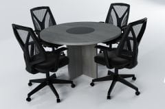 ELVİRA TOPLANTI MASASI ANTRASİT MEŞE - 120Q