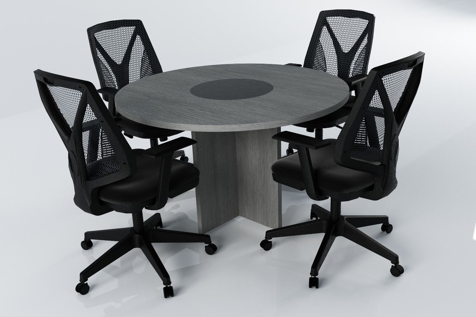 ELVİRA TOPLANTI MASASI ANTRASİT MEŞE - 140Q