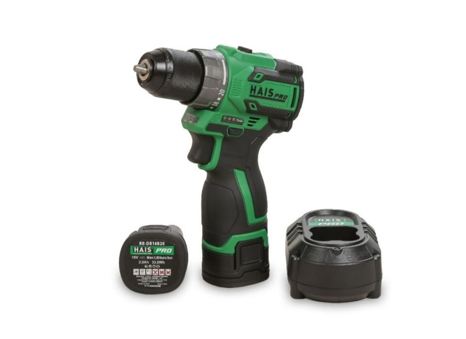 HAISPRO Profesyonel Vidalama Matkap 16 V 2.0 Ah Çift Akülü