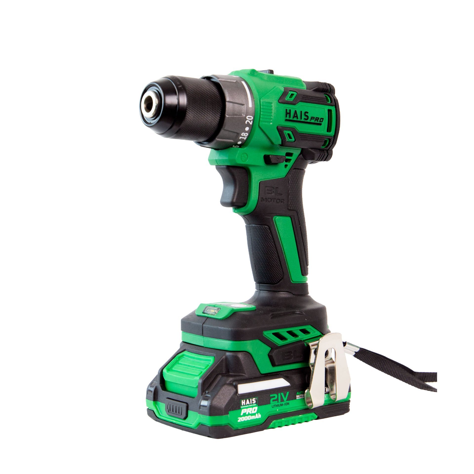 HAISPRO Profesyonel Vidalama Matkap 21 V 2.0 Ah Çift Akülü