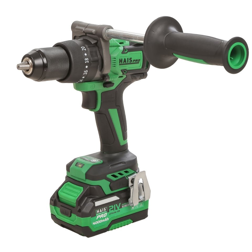 HAISPRO Profesyonel Darbeli Matkap 21 V 4.0 Ah Çift Akülü