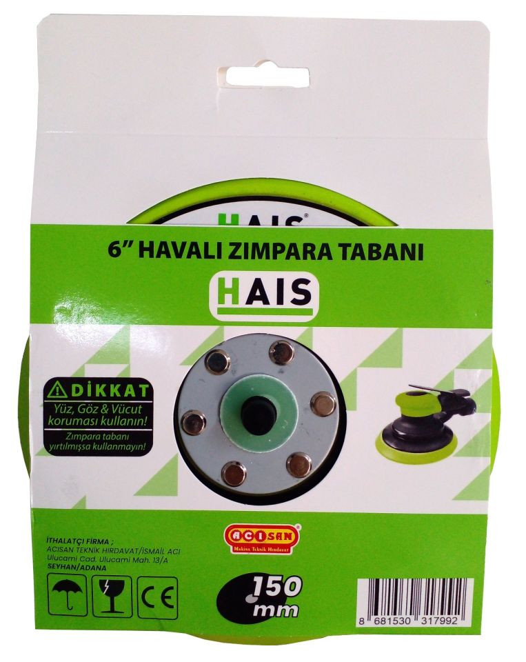 Hais Havalı Eksantrik Zımpara Tabanı