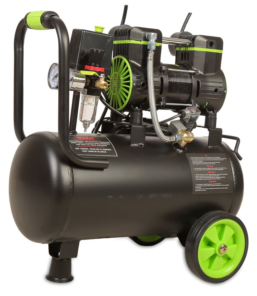 Hais 24 Litre Sessiz Yağsız Hava Kompresörü 1,5 Hp