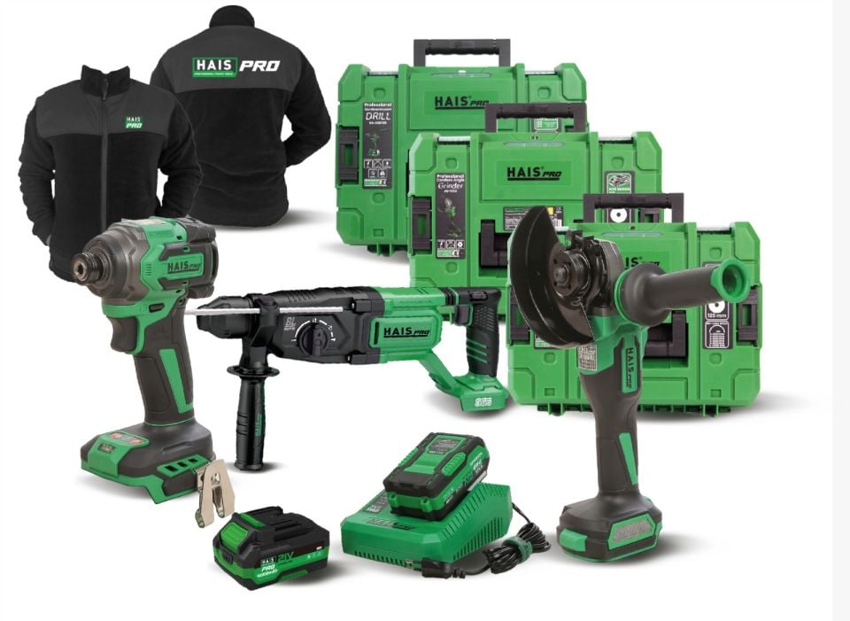 HAISPRO Profesyonel Akülü El Aletleri SET-4