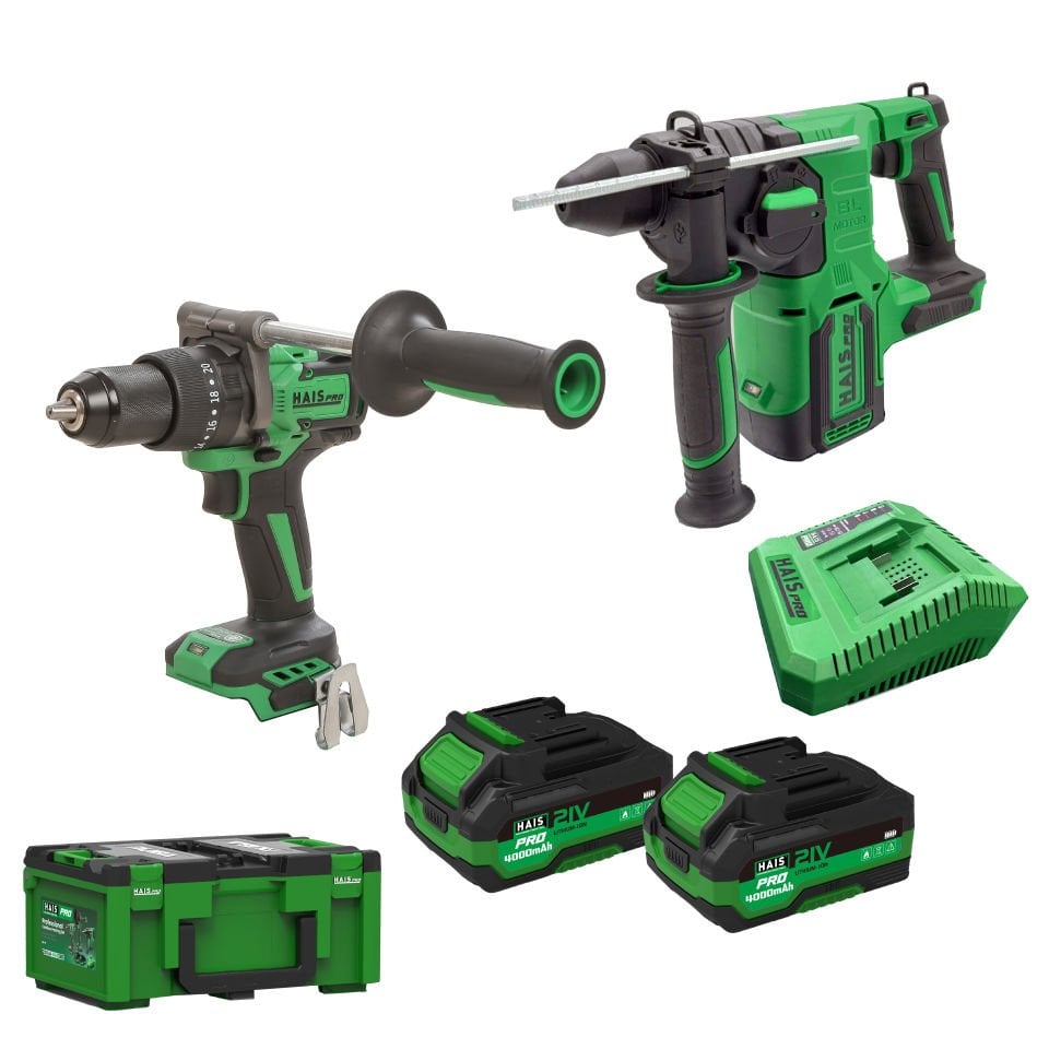 HAISPRO Profesyonel 21 V Akülü El Aletleri Seti - 2'Lİ SET - 1
