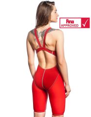 M0269 09 05W Women racing open back swimsuit MW