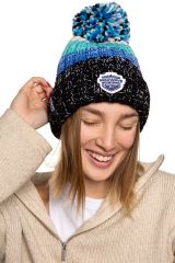 Mad Wave Bere Knit Beanie Pom-Pom