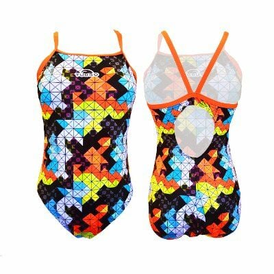 SWIMSUIT SWIMMING  WOMEN   FLEXIE (RELAX) Orange