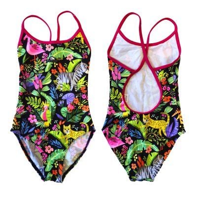 SWIMSUIT THIN STRAP  ZOO HAPPY Pink