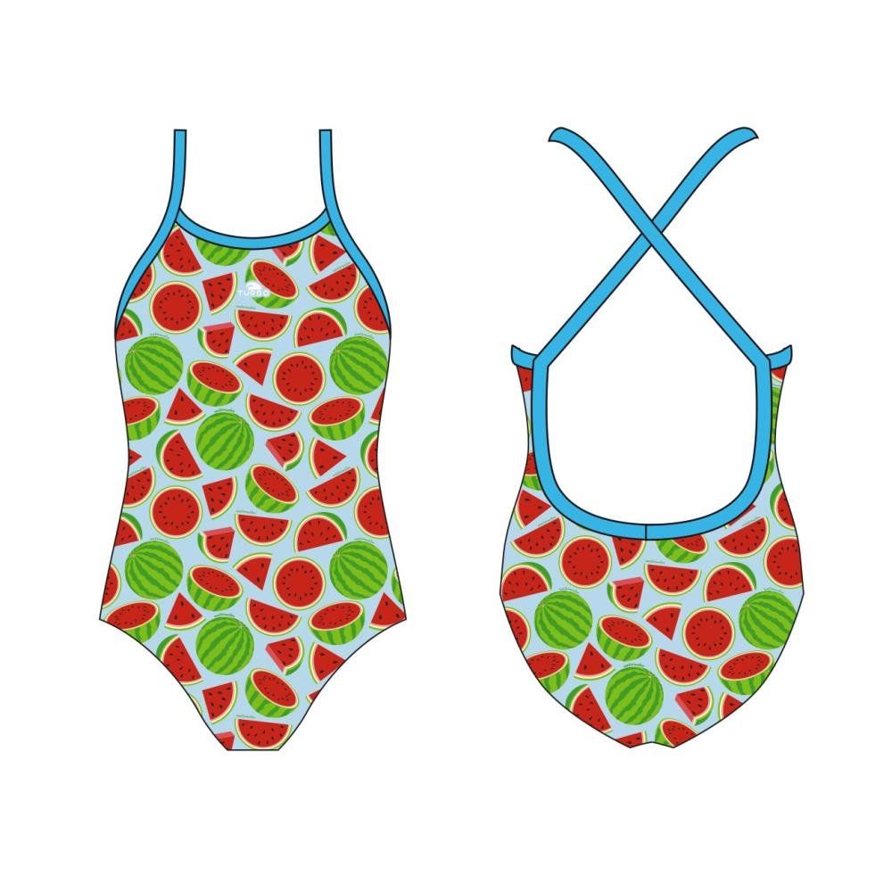 HAPPY KIDS SWIMSUIT GIRL WATERMELON SPLASH. Blue