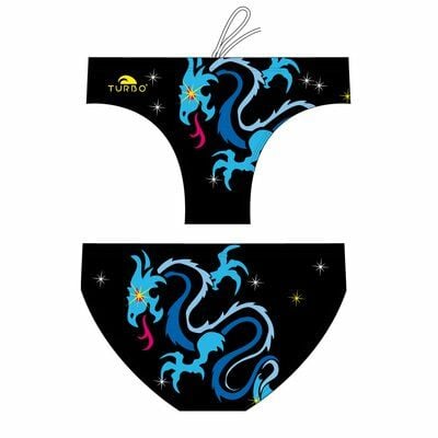 TURBO ERKEK MAYO SLIP DRAGON Siyah