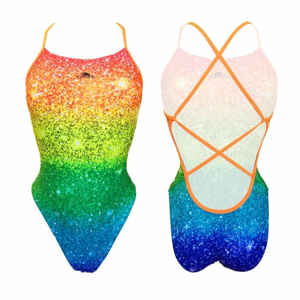 TURBO KADIN MAYO SWIMSUIT PATTERN 'SIRENE' SYNCHRO