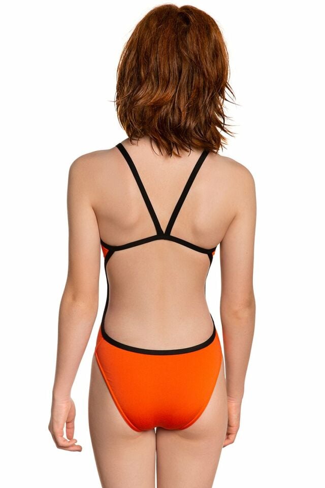 Mad Wave Kız Çocuk Mayo antichlor Flare junior PBT