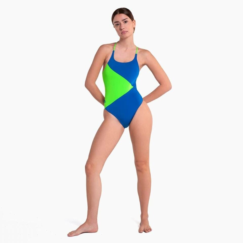 TURBO KADIN MAYO 'ISLAND' COMFORT Royal/ Fluor Verde