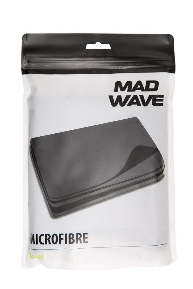 Mad Wave Mikrofiber Havlu, 80*140 cm, Siyah