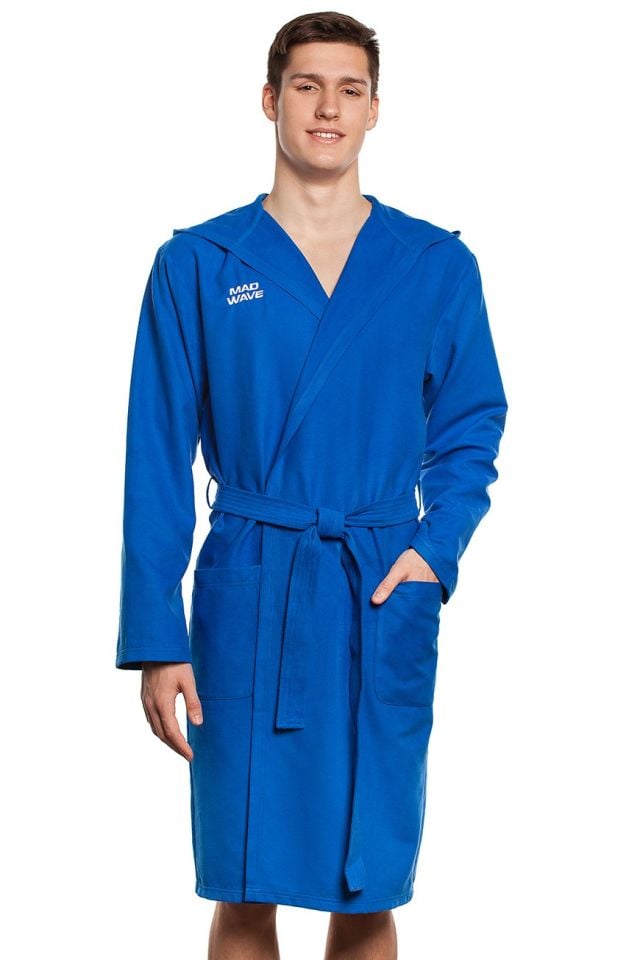 M0971 02 4 04W Bathrobe Cuddly, S, Blue