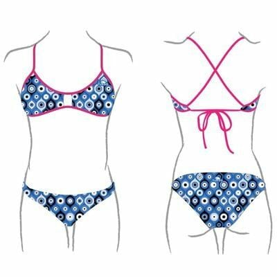 BIKINI WOMEN EYE GREECE  (KNOTTIES) Blue Sky
