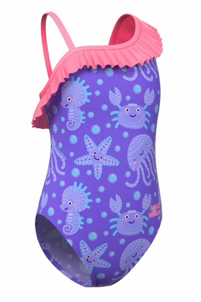 Mad Wave Kız Çocuk Mayosu Daisy G3, Mor