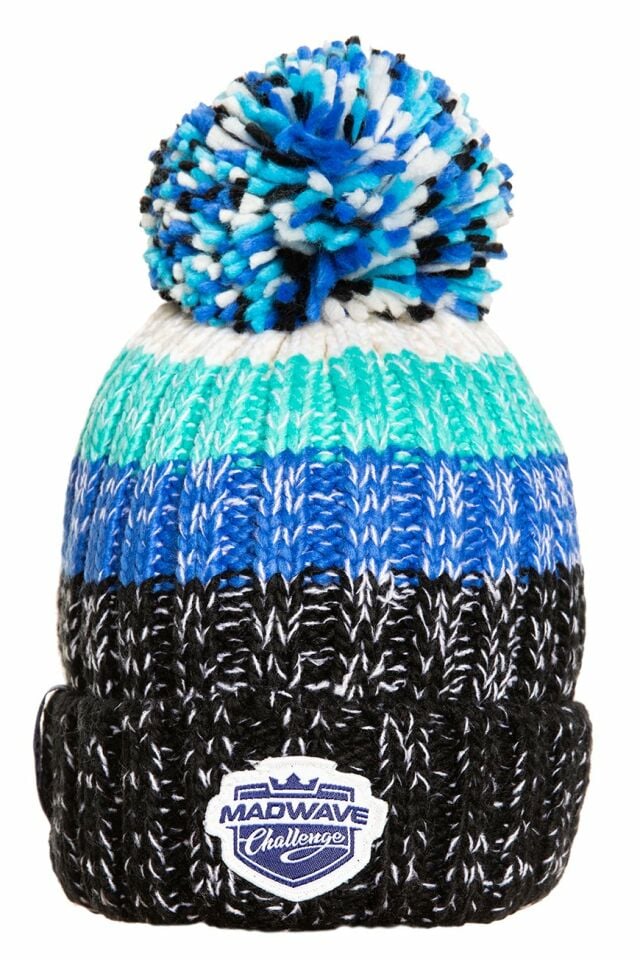 Mad Wave Bere Knit Beanie Pom-Pom