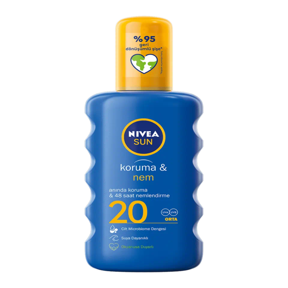 Nivea Sun Koruma & Nem 20 Faktör Güneş Spreyi 200 ml