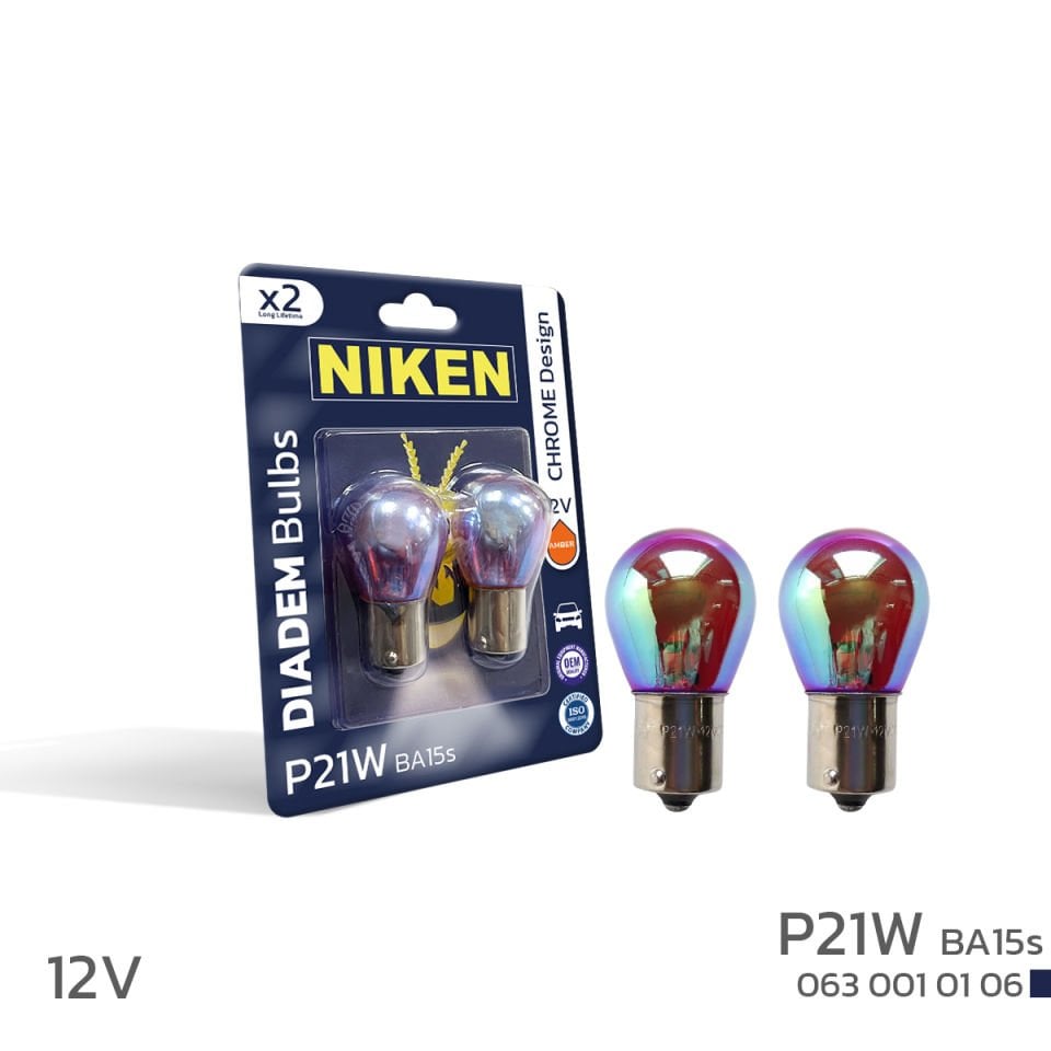 NIKEN 12V 93 DIADEM AMPUL (P21W) AMBER BA15s 2Lİ