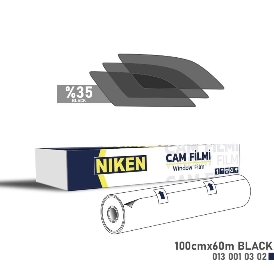 Niken Cam Filmi Çizilmez 100 Cm X 60 M Black