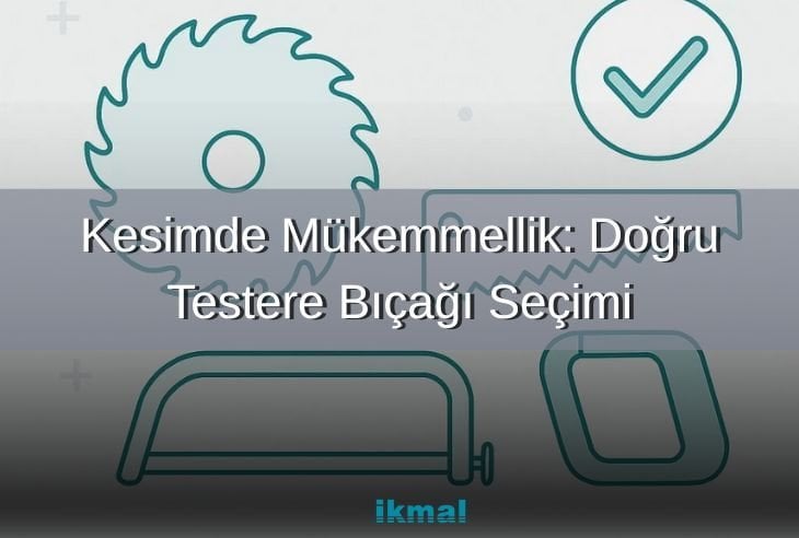 Kesimde Mükemmellik: Doğru Testere Bıçağı Seçimi