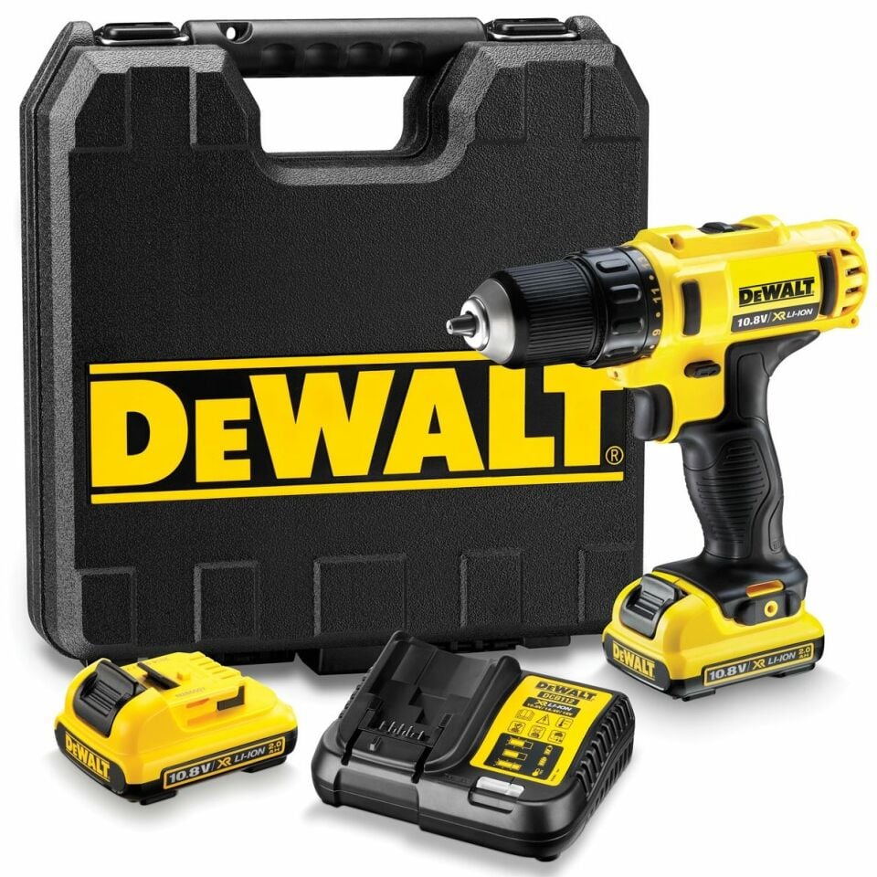 Dewalt 10.8V 2.0Ah Li-Ion Çift Akülü Darbesiz Vidalama DCD710D2
