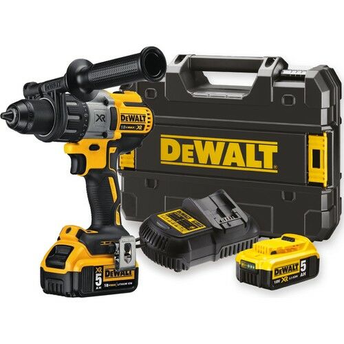 Dewalt 18V 5.0AH Li-Ion Kömürsüz Şarjlı Darbeli Matkap DCD996P2