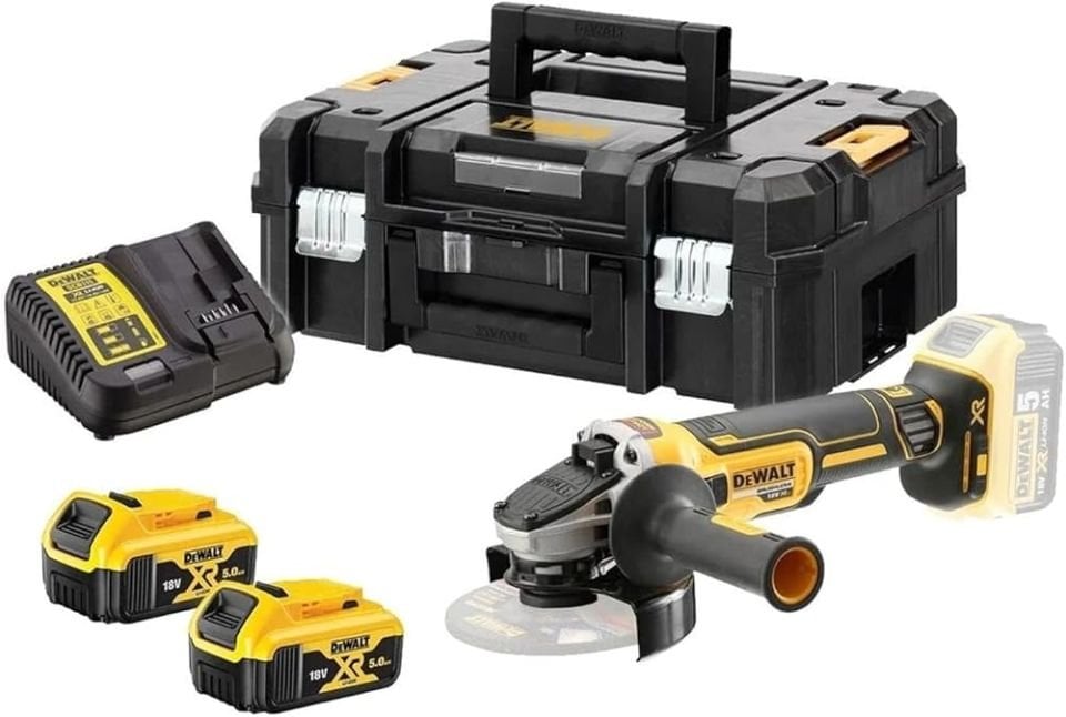 Dewalt DCG405P2 18V 5.0 Ah Çift Akülü Taşlama Makinası