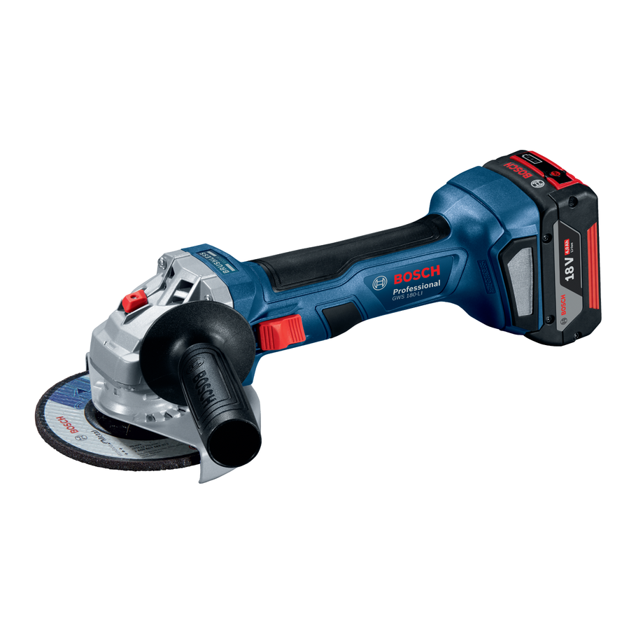 Bosch GWS 180-Li Akülü Taşlama Makinası 4 Ah