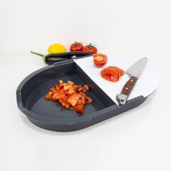Deco Bella Çift Hazneli Kesme Tahtası