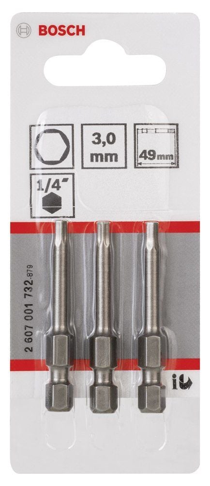Bosch - Extra Hard Serisi HEX3*49 mm 3'lü