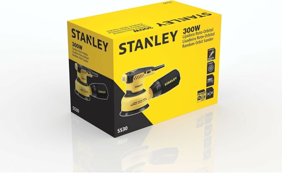Stanley Eksantrik Zımpara Makinesi 300w 115mm SS30-TR