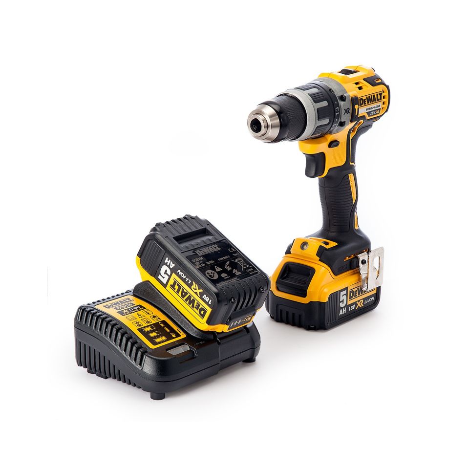Dewalt 18V 5.0AH Li-Ion Kömürsüz Darbeli Matkap DCD796P2