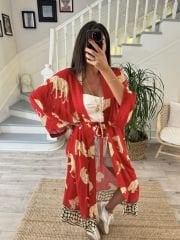 Tülbent kumaş kimono