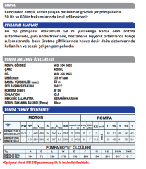 Sumak SMINOX-100J Kendinden Emişli Paslanmaz Jet Pompa 220V 1HP