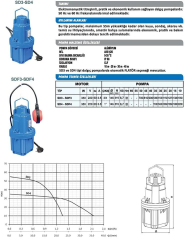 Sumak SDF4-1'' - 350 W-Titreşimli Dalgıç - Flatörlü Model - 20 mt