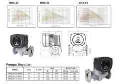 Mars MRS 40-10 MAXI Frekans Konventörlü Sirkülasyon Pompası DN40-345 Watt