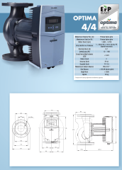 Alarko Optima 4/4 Fre. Kon. Sirkülasyon Pompası DN40-22cm