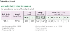 Water Sound TSP60 Pompamat -Mini Hidrofor - 260 Watt