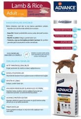 Advance Dog Sensitive Lamb & Rice 3 Kg