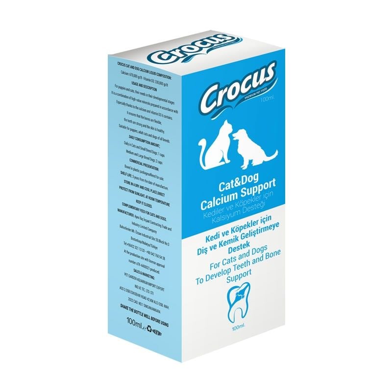 Crocus Kedi & Köpek Kalsiyum Destek 100ml