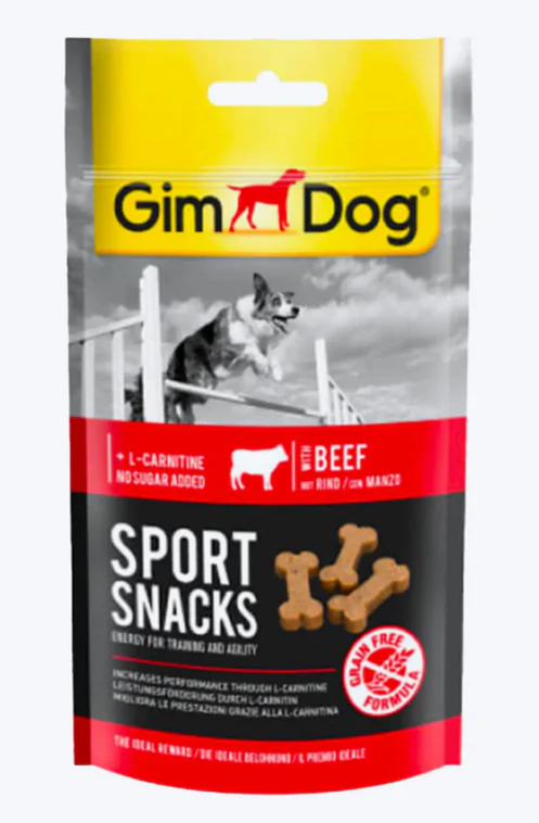 GimDog Sportsnacks Beef - Sığır etli Ödül Tableti 60 Gr