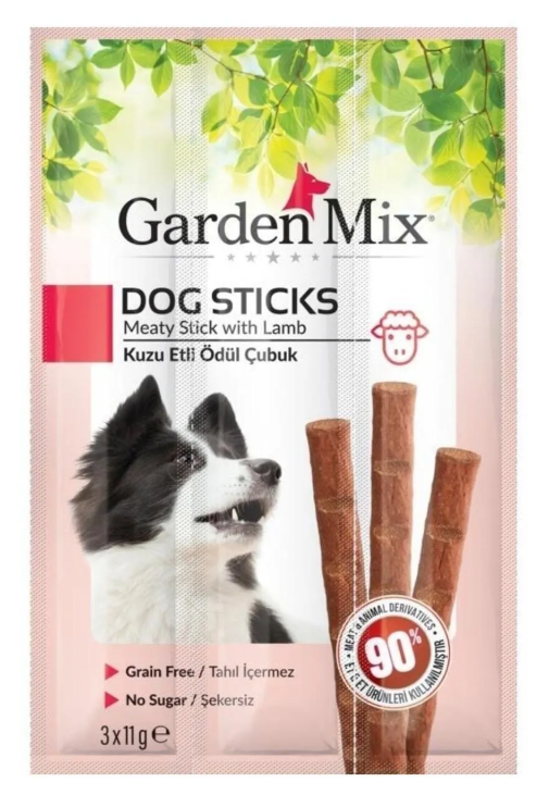 Gardenmix Kuzu Etli Köpek Stick Ödül 3*11g