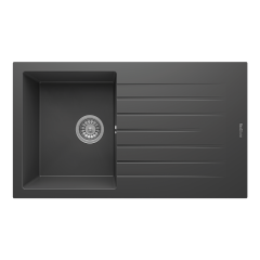 RealStone P004 Troya 86 Tek Gözlü Damlalıklı Granit Eviye